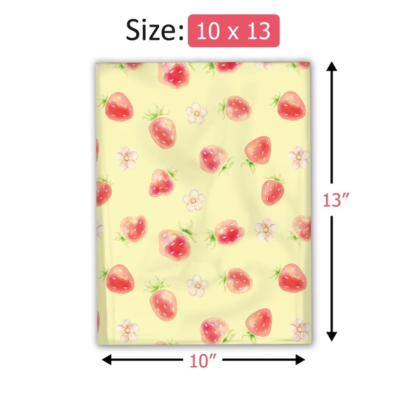 Strawberries Poly Mailer’s 10x13 Pack of 25 - Picture 4 of 9